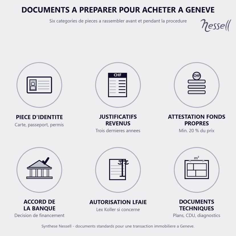 Documents à préparer pour acheter à Genève - Nessell Six documents à préparer pour acheter un bien immobilier à Genève